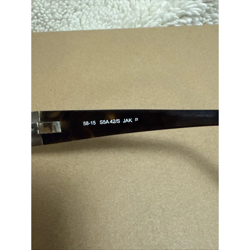 Saks 5th Avenue 130 S5A 42/S Tortoiseshell Frames‎ Only Gold Glitter Flowers